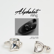 Ctrlshift - Alphabet ring (พร้อมส่ง M 51)