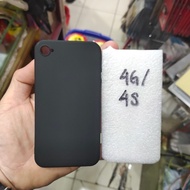 iphone 4 / 4Giphone / 4S bumper slide hard case mirror and rubber full black softcase/ casing iphone