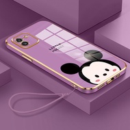 HP Phone Case For Samsung Galaxy A03 A03s A03 Core Case Cute Mouse Pattern Phone Case Layered Strap 