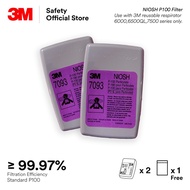 3M 7093 P100 Filter / Fit with 3M 6000/6500/6800/7000 Series Respirator [1 Pair] RR_ PSD_