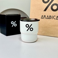 Portable Insulated Coffee Cup with Lid Small High Aesthetic Value Royal Percent Sign Travel Thermos 