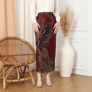 Enzy Batik Ganesha Batik Skirt - Maroon