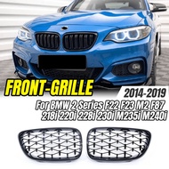 For BMW 2 Series F22 F23 M2 F87 2014-2019 218i 220i 228i 230i M235i M240i Carbon Fibers Frame Grill 