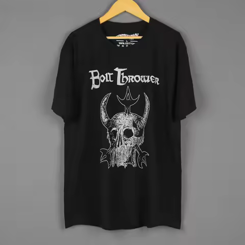 Bolt Thrower T-Shirt War Master UK 80S Death Metal Band Morbid Angel Dismember Men's Cotton Casual C