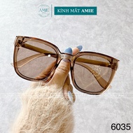 Kính mát nam nữ AMIE Eyewear kính râm mắt vuông bầu chống UV gọng kim loại thiết kế trẻ trung sành đ