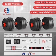 eBuy 20KG Dumbell Barbel Set/Dumbell alat olahraga rumahan fitness gym