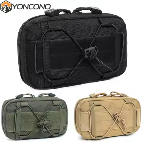 Compact 1000D Nylon Molle Pouch Tactical Admin EDC Gear Utility Pouch Waist Bags for Small Tool Hori