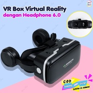 Virtual Reality Box VR Glasses with Headphones Version 6.0 VR Headset Gaming VR Box