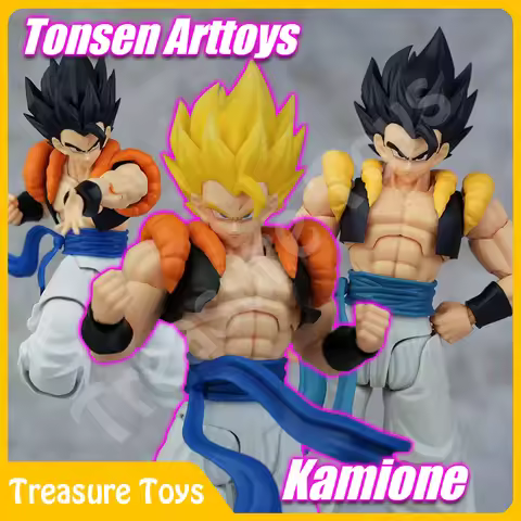 Tonsenarttoys Kamione Dragon Ball Z SHF Super Saiyan Blue SSJ Son Goku Vegeta Gogeta Anime Action Fi