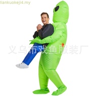 ET Alien inflatable suit Alien Monster Inflatable Costume Scary Green Alien Cosplay Costume For Adul