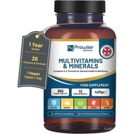 AZ Multis and Minerals I 365 Tablet AZ (1 Tahun) I 26 Mineral & Mikronutrien untuk Lelaki & Wanita I