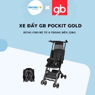 Gb Pockit Gold Folding Baby Stroller - With Travel Bag And Protective Handle