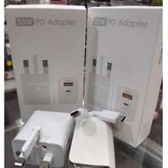 Samsung 35W Duo Super Fast Charger  FREE USB TYPE-C To TYPE-C CABLE