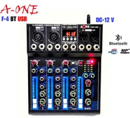 สเตอริโอมิกเซอร์ AC/DC BLUE TOOTH USB MP3 4ช่อง ผสมสัญญาณเสียง/แต่งเสียง ร้องเพลงคาราโอเกะ มีบลูทูธ 