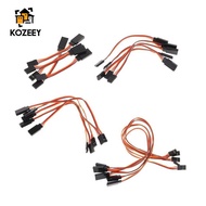 [KOZEEY] 5pcs Male to Female Servo Extension   Cable 3 Pin Futaba JR Connector 50mm