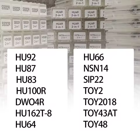 LISHI 2 IN 1 Tool HU92 HU87 HU83 HU100R DWO4R HU162T-8 HU64 HU66 NSN14 SIP22 TOY2 TOY2018 TOY43AT TO