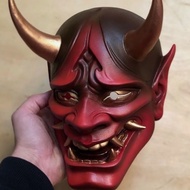 Cosplay Samurai Mask Halloween Horror Ghost Latex Masks Japanese Oni Samurai Mask for Men Cool Masca