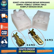 LARGE 4 PIN MOTORCYCLE CABLE SOCKET - SOCKET - SOCKET - 4 PIN - SOCKET - SOCKET - SOCKET - SOCKET - 