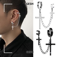 GESH Earrings  Silver Creativity Chain