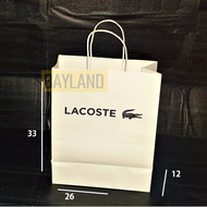 Paper bag Lacoste Medium 33 x 26 x 12 cm