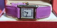 Cartier Watch:Cartier/卡地亞925純銀売女庄包金石英表（特特價）