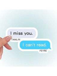 I Miss You. I Can't Read." Stickers - ACOTAR Vinyl Decals For Water Bottles, Laptops, Kindle & More 