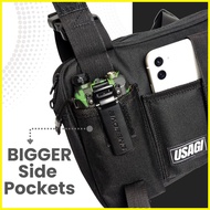 ✗ ▬ ✹ USAGI Vlogger 2 Chest Cam Motorcycle Bag w/ Smartphone Holder Pouch Body Camera