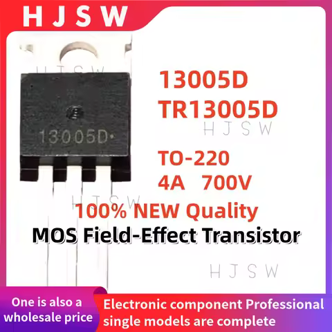 10/20/30PCS 100% Brand New and Quality TR 13005D TR13005D TO-220 700V 4A MOS Field-Effect Transistor