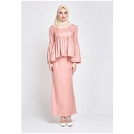 pink baju kurung peplum baju kurung modern