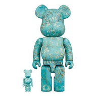 23年1月預訂！全新未開封 Medicom Toy Bearbrick Be@rbrick 100%+400% / 1000% Van Gogh Museum Van Gogh "Almond Blossom"