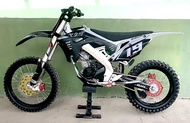 Decal STIKER CRF 150L FULLBODY grey / abu hitam supermoto vixion modif keren elegan