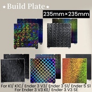 For Creality K1/K1C Build Plate PEI Steel Sheet PET PEO PEY Smooth Heated Bed 235x235mm Ender 3 S1 E