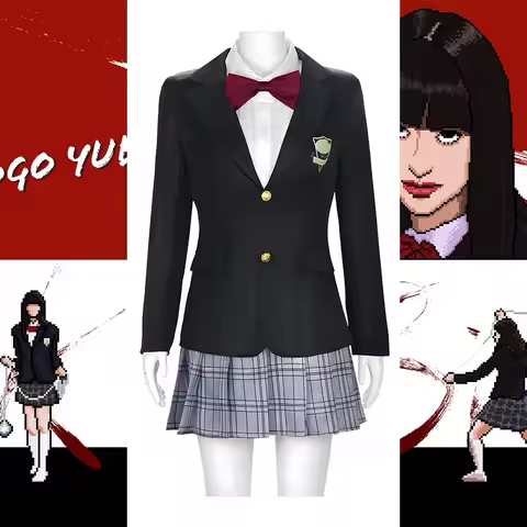 Kill Bill Gogo Yubari Cosplay Costume with Wig - Anime Schoolgirl Bodyguard Roleplay Outfit for Hall
