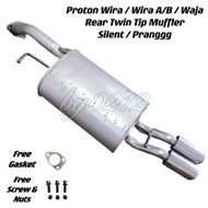 [ReadyStock]Exhaust Prang / Silent Proton Wira / Wira A/B / Waja Twin Tip Muffler (Xplosion Version)