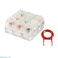 Zebeaa Multicolor 9 Key Mechanical Switches Tester Featuring Clear Housing For Precise Axes Observat
