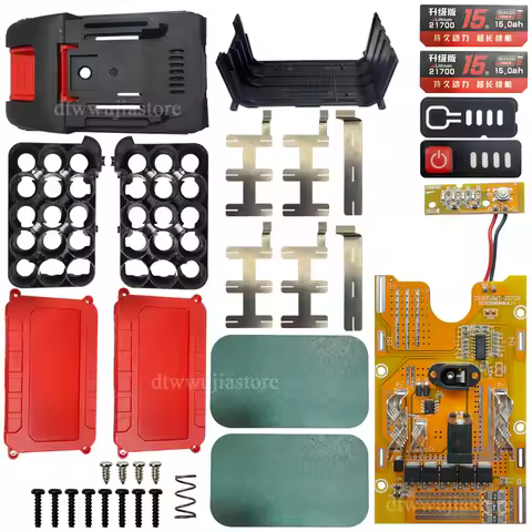 15 Cell 21700 Lithium Battery Case Protection Circuit Board PCBA BMS for Lomvum Zhipu Hongsong Jingm