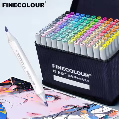 FINECOLOUR EF101 alcoholic Marker Pen Dual Tips Alcohol Art Markers Set Coloring Manga Sketching Dra