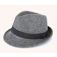 วินเทจพายหมูหมวกผู้ชายปีกกว้างผ้าขนสัตว์สักหลาด Fedora หมวกสีดำโบสถ์แจ๊สริบบิ้นสักหลาดปานามาเครื่องป