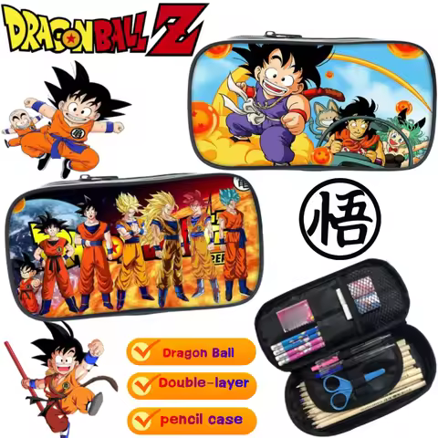 Dragon Ball Son Goku Vegeta stationery box creative high-value print large capacity portable double-