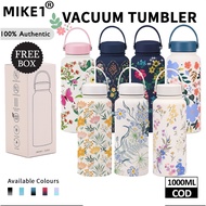 1000ML Thermos Bottle Floral thermos bottle Thermos Cup Large Capacity Sports Water Bottle Stainless