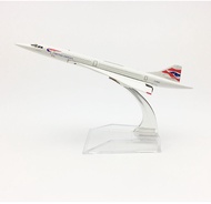 QiaoFan British Airways Concorde 16CM model airplane kits child Birthday gift toys plane models