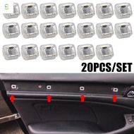 BAIHEE 40Pcs Car Door Snap, Retainers Grommets Plastic Interior Fixed Buckle, Replacement Dash Trim 
