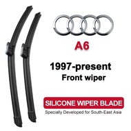 Car Wiper Blade for Audi A6 1997-present (C5/MK2/C6/MK3/C7/MK4/C8/MK5) front silicone windshield wip