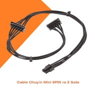MINI 6PIN TO 2 SATA POWER CABLE - MINI 6PIN TO 2 SATA CABLE