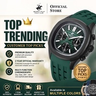 Beverly Hills Polo Club BHPC Jam Tangan Lelaki Men's Rubber Quartz Watch BP3211X / BP5006Y