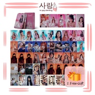55pcs Unis《WE UNIS》Pink Yellow Word LOMO Card Set Collection Kpop Gehlee Dangca Seowon Kotoko ELISIA