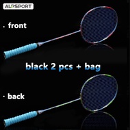 ALP LP 2 Pcs Pro 9U 57g Chinese Opera Dual Style 100 คาร์บอนไฟเบอร์ไม้แบดมินตันพร้อม String Max 32LB