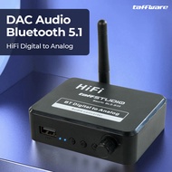 TaffSTUDIO DAC Audio Bluetooth 5.1 Receiver HiFi Digital to Analog