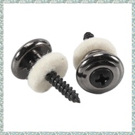 [h5bl3j6wj.ph] 2PCS Wool Copper Guitar Strap Lock Locking Pegs Pins Mushroom Shape End Button for Ac