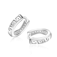 Ms 925 silver Italy 92.5% silver EMS511 92.5% Sterling Silver Unisex Clip Fashion Earrings